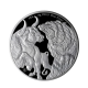1 kg sidabrinė moneta Bull & Bear, Čado Respublika 2023