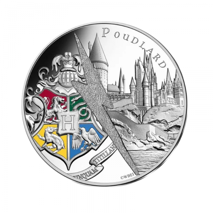 Pièce de 10 Eur en argent Harry Potter 18/18, France 2021 ||  HOGWARTS