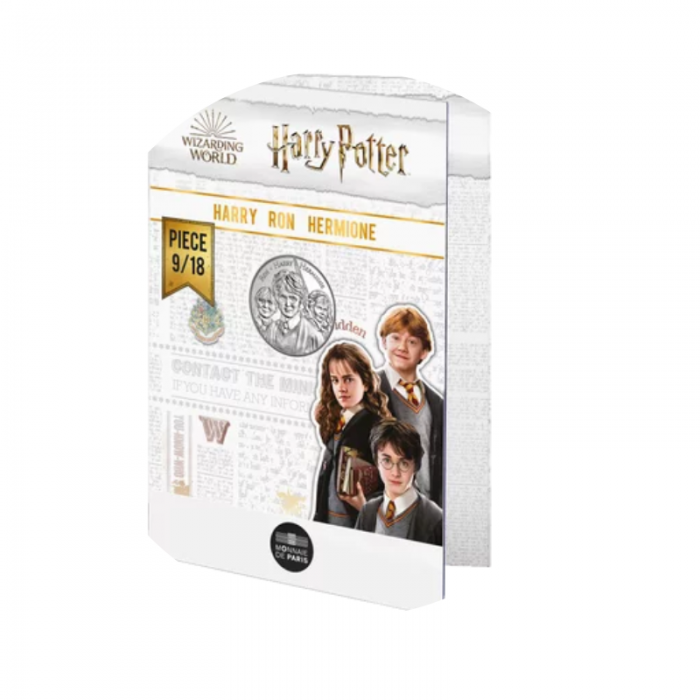 10 Eur silver coin Harry Potter 09/18, France 2021 ||  HARRY-RON-HERMIONE