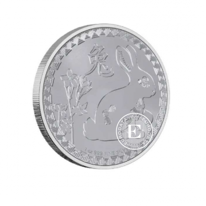 1 oz (31.10 g) silver coin Year of the rabbit, Niue 2023