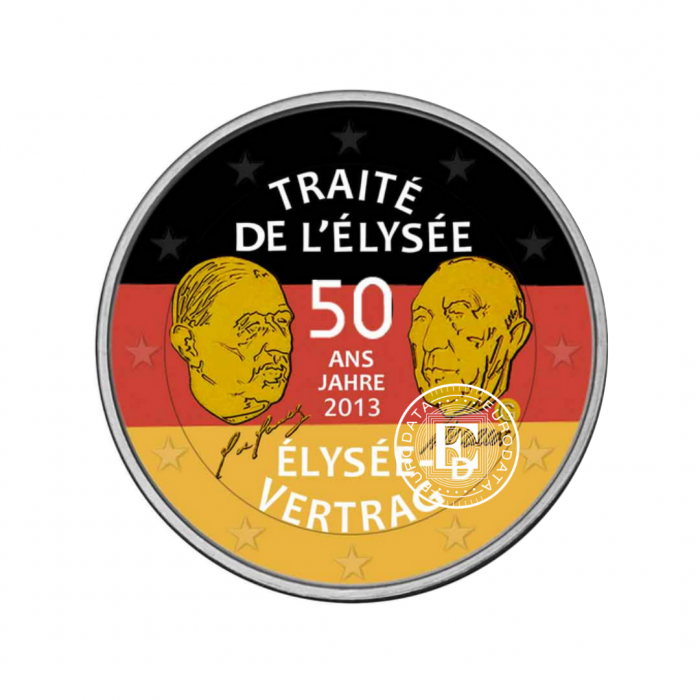 2 Eur moneta 50 rocznica Traktatu Elizejskiego - G, Niemcy 2013
