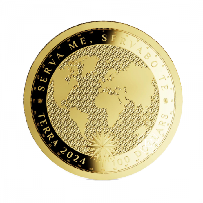 1 oz (31.10 g) auksinė moneta Terra, Tokelau 2024