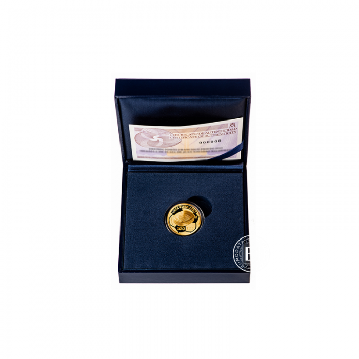 100 Eur (6.75 g) auksinė PROOF moneta UEFA EURO 2020, Ispanija 2020